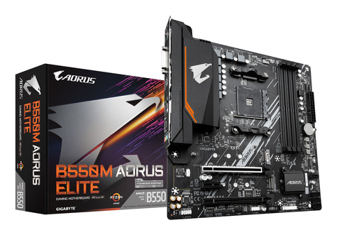 Gigabyte B550M AORUS ELITE - 1.0 - motherboard - micro ATX - Socket AM4 - AMD B550