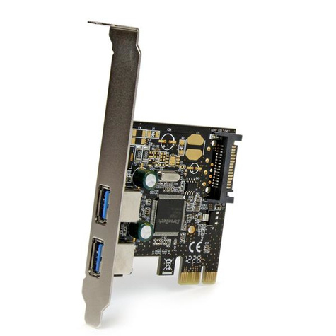 STARTECH 2 poort USB 3.0 PCI Express controller kaart met SATA voeding - dual port USB 3.0 PCIe uitbreidingskaart