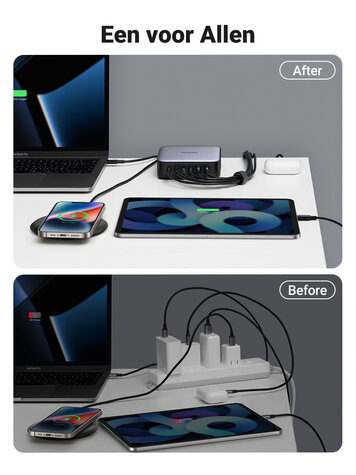 Ugreen 2USB-A+4USB-C 200W Desktop Fast Charger