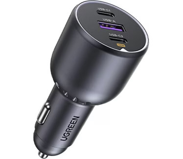 Ugreen 130W 3-Port Fast Car Char gray