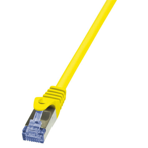 LogiLink RJ45 0.25m Geel Cat6A S/FTP