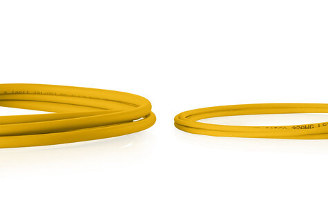 DIGITUS CAT 6 U-UTP Slim patchkabel, Ku, LSZH AWG 32/7, lengte 2 m, geel, 10 st.
