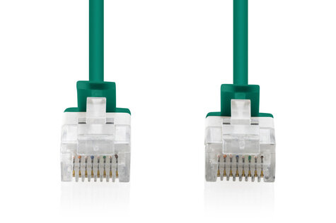 DIGITUS CAT 6 U-UTP Slim patchkabel, Ku, LSZH AWG 32/7, lengte 2 m, groen, 10 st.