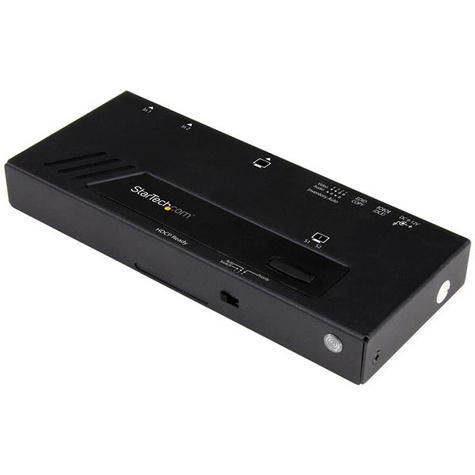 STARTECH 2 poorts automatische HDMI video switch - 4K 2x1 HDMI switch met snelschakeling, auto sensing en serial control