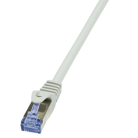 LogiLink RJ45 10.00m Grijs Cat6A S/FTP