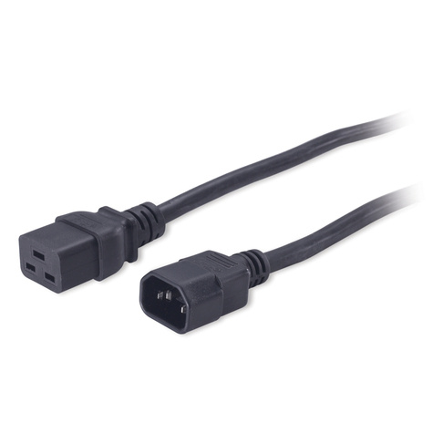 APC Voedingskabel - IEC 60320 C19 naar IEC 60320 C14 - 2 m - zwart
