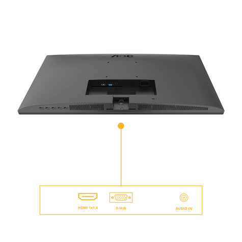 AOC 68,6cm/27" (1920x1080) AOC Basic-line 27B3HA2 16:9 FHD VA 4ms 100Hz HDMI VGA Speaker Black