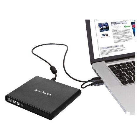 Verbatim DVW Verbatim ext. Slimline USB2.0 CD/DVD Brenner inkl. Nero extern retail