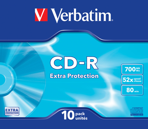 Verbatim Verbatim CD-R  Verbatim 700MB  10pcs Pack 52x SlimCase