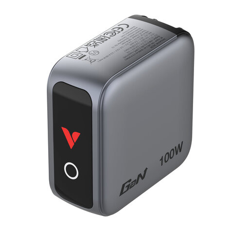 Verbatim Mini GaN Charger 3 Port  100W w Display (EU/UK/US)
