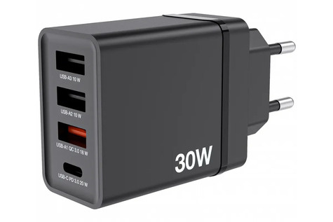 Verbatim CHR-30EU2 USB Charger 30W with 2 x USB-A 10W Black