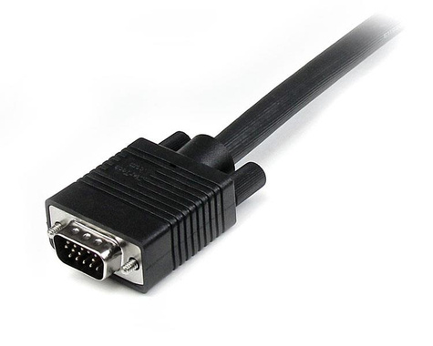STARTECH 10m Coax Hoge Resolutie Monitor VGA Kabel - HD15 M/M - VGA-kabel - HD-15 (VGA) (M) naar HD-15 (VGA) (M) - 10 m - gevormd - zwart