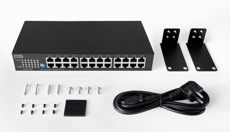 ZyXel GS1100-24ES m. DIP Selektor 24-Port 1Gbps Switch
