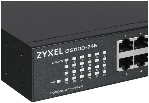 ZyXel GS1100-24E 24-Port Gigabit Unmanaged Switch V4