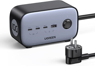 Ugreen DigiNest Cube Power Strip (3 AC outlets + 65W 2A2C)