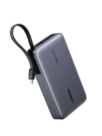 Ugreen PB551 20.000mAh 145W Powerbank met USB-C, USB-A, Geïntegreerde USB-C-kabel en Display