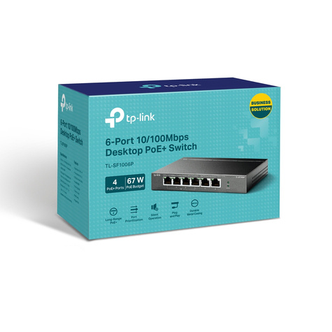 TP-Link TL-SF1006P - V1 - switch - 6 ports - unmanaged