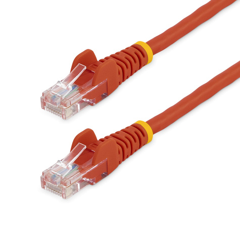STARTECH 0,5m Cat5e Ethernet netwerkkabel met snagless RJ45 connectors - UTP kabel 50 cm rood - Verbindingskabel