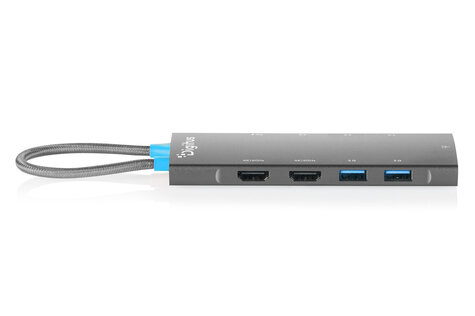 DIGITUS USB-C Docking Station, 9-Port, 2x HDMI, USB, RJ45