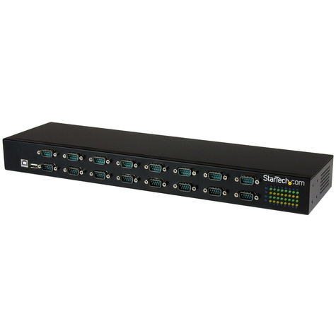 STARTECH 16-poorts USB naar serieel adapter hub - USB naar RS232 poort adapter met Daisy Chain - rack monteerbaar