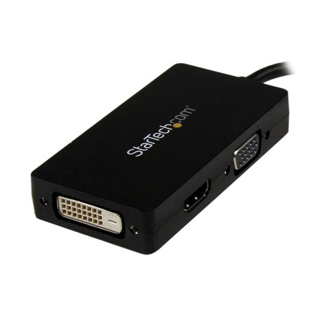 STARTECH A/V-reisadapter: 3-in-1 DisplayPort naar VGA DVI- of HDMI-converter - Videoadapter