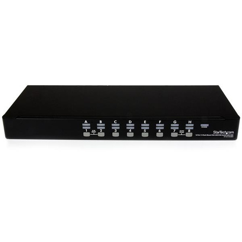 STARTECH 16-poort 1U-Rack USB KVM-switch met OSD en Bekabeling - KVM-schakelaar - 16 x KVM port(s) - 1 lokale gebruiker - desktop