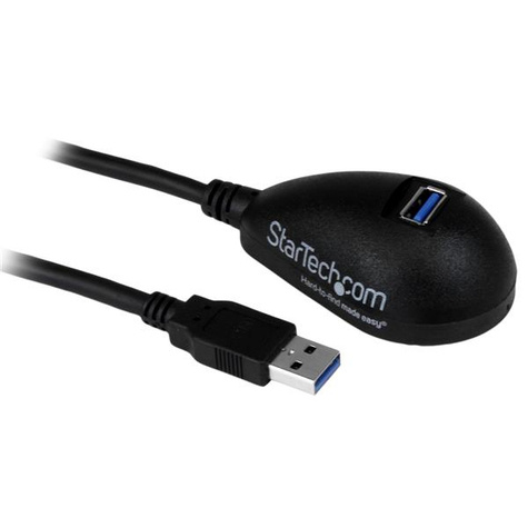 STARTECH 1,5 m Desktop SuperSpeed USB 3.0 verlengkabel - A naar A - M/F - zwart - USB-verlengkabel - USB type A (V) naar USB type A (M)