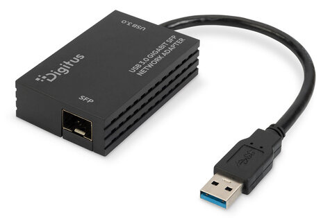 DIGITUS USB3.0 Gigabit SFP-netwerkadapter Extra SFP-module vereist