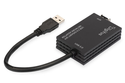 DIGITUS USB3.0 Gigabit SFP-netwerkadapter Extra SFP-module vereist