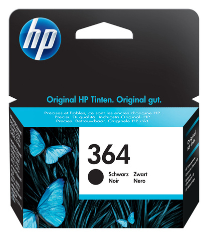 HPE 364 - Zwart - origineel - inktcartridge - voor Deskjet 35XX, Photosmart 55XX, 55XX B111, 65XX, 7510 C311, 7520, Wireless B110