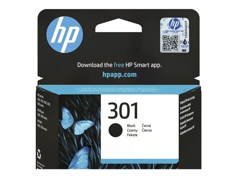 HP 301 - zwart - origineel - inktcartridge