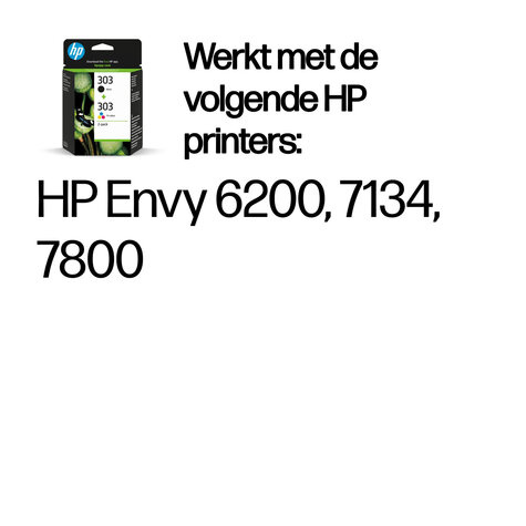HP 303 - 2 - gepigmenteerd zwart, kleur (cyaan, magenta, geel) - origineel - inktcartridge