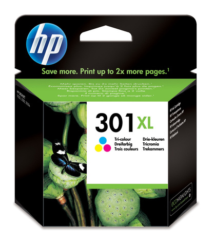 HP 301XL - hoog rendement - kleur (cyaan, magenta, geel) - origineel - inktcartridge