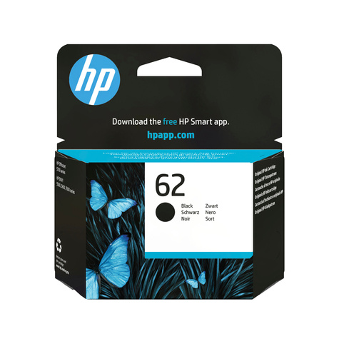 HP 62 - zwart - origineel - inktcartridge