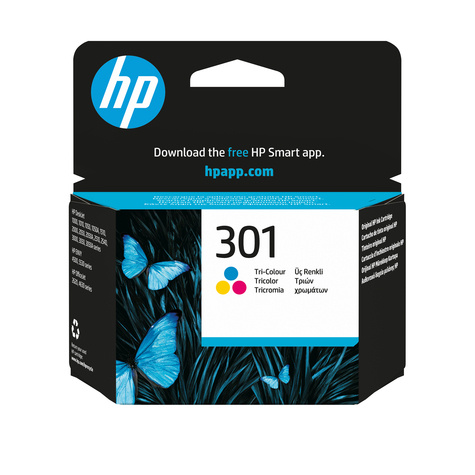 HP 301 - kleur (cyaan, magenta, geel) - origineel - inktcartridge