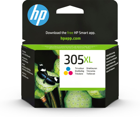 HP 305XL - 5 ml - hoog rendement - kleur (cyaan, magenta, geel) - origineel - inktcartridge - voor Deskjet 23XX, 27XX, 28XX, 41XX, 42XX, DeskJet Plus 41XX, ENVY 60XX, 64XX, ENVY Pro 64XX