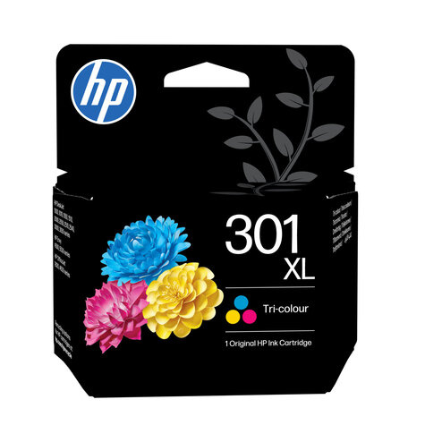 HP 301XL - hoog rendement - kleur (cyaan, magenta, geel) - origineel - inktcartridge
