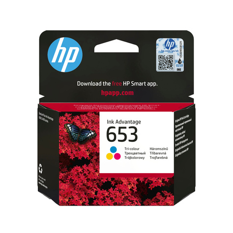 HP 653 - kleur (cyaan, magenta, geel) - origineel - Ink Advantage - inktcartridge
