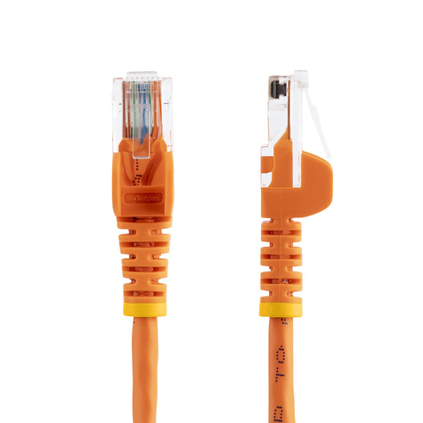 STARTECH Cat5e patchkabel met snagless RJ45 connectors - Verbindingskabel - RJ-45 (M) naar RJ-45 (M) - 3 m - UTP - CAT 5e - gevormd, zonder haken - oranje