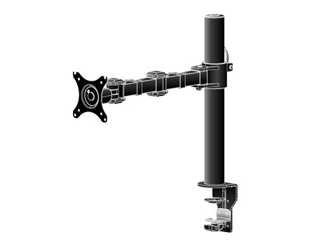Iiyama DS1001C-B1 bevestigingskit - instelbare arm - voor Beeldscherm - zwart