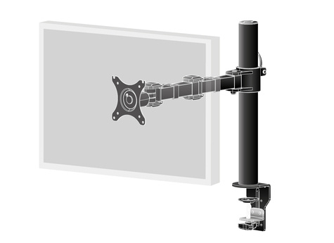 Iiyama DS1001C-B1 bevestigingskit - instelbare arm - voor Beeldscherm - zwart