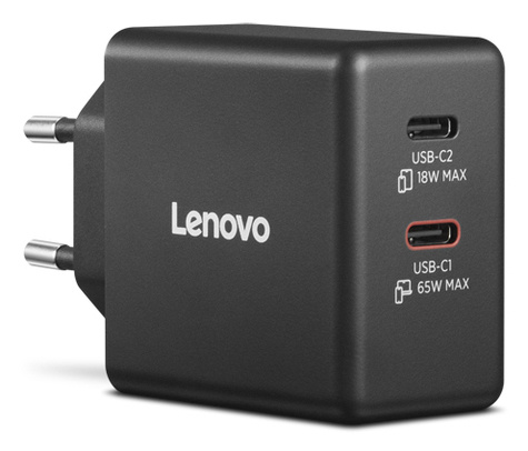 Lenovo Dual USB-C 65W GaN Charger