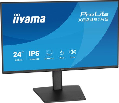 Iiyama 24iWIDE LCD 1920 x 1080 120 Hz IPS panel LED Bl. Adaptive Sync PivotHeight Adjust.(15cm) 350 cd/m 1500:1 Static Contrast 80.000. 000:1 ACRSpeakers DisplayPort H
