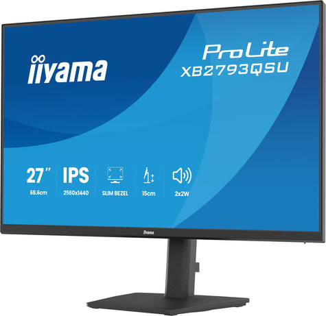 Iiyama 27iWIDE LCD 2560 x 1440 QHD IPS panel LED Bl.