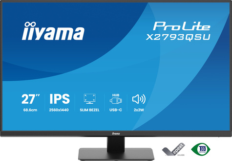 Iiyama Iiyama 27iWIDE LCD 2560 x 1440 QHD IPS panel LED Bl.