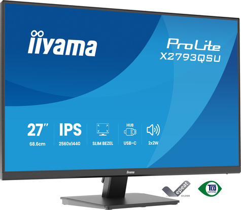 Iiyama 27iWIDE LCD 2560 x 1440 QHD IPS panel LED Bl.