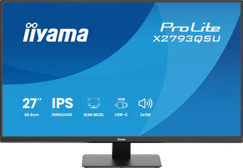 Iiyama 27iWIDE LCD 2560 x 1440 QHD IPS panel LED Bl.