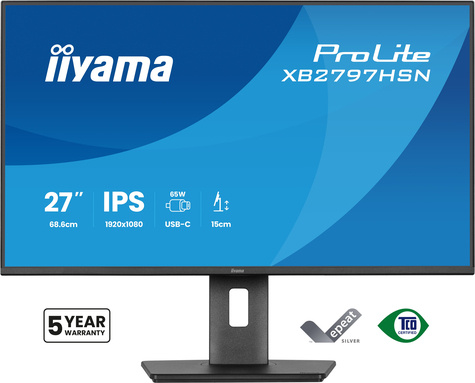 Iiyama 27" USB-C 65W Charging
