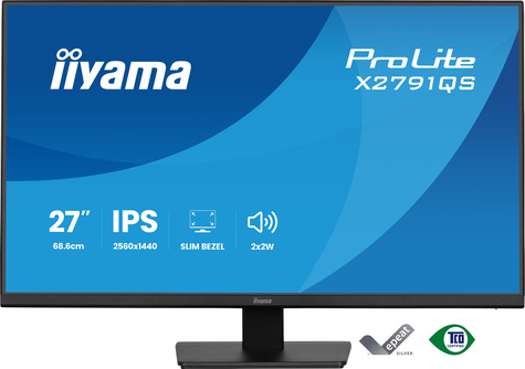 Iiyama 27iWIDE LCD 2560 x 1440 QHD IPS panel LED Bl.
