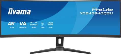 Iiyama 45iWIDE LCD 5120 x 1440 DQHD Curved VA panel LED Bl.